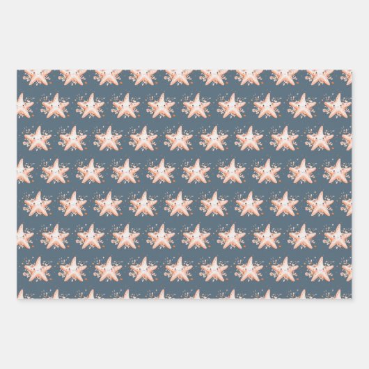 Cute Starfish Inpakpapier Vel (Voorkant 3)
