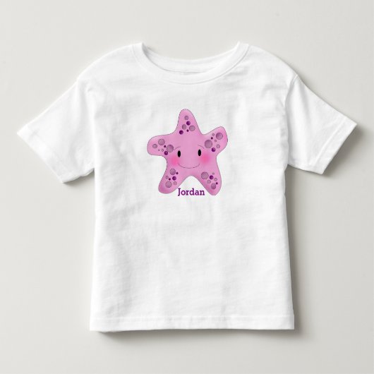 Cute Starfish kind Kinder Shirts (Voorkant)