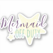 Cute Starfish Mermaid of Duty Sticker (Voorkant)