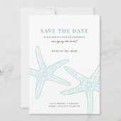 Cute Starfish Save the Date Kaart (Voorkant)
