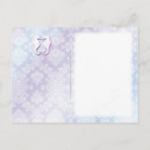 Cute Starfish Tropical Wedding RSVP Uitnodiging Briefkaart (Achterkant)