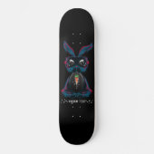 Cute Starlight Eyes Bunny in Yoga Pose Meditation Persoonlijk Skateboard (Voorkant)