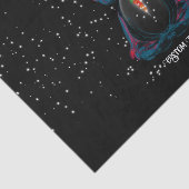 Cute Starlight Eyes Bunny in Yoga Pose Meditation Tissuepapier (Detail)