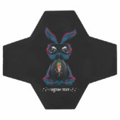 Cute Starlight Eyes Bunny in Yoga Pose Meditation Voetbal (Enkel)