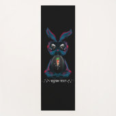 Cute Starlight Eyes Bunny in Yoga Pose Meditation Yogamat (Voorkant)