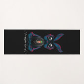 Cute Starlight Eyes Bunny in Yoga Pose Meditation Yogamat (Voorkant (horizontaal))