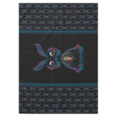 Cute Starlight Eyes Rabbit in Yoga Pose Meditation Tafelkleed (Voorkant)