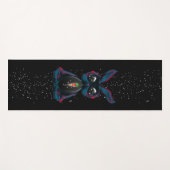 Cute Starlight Eyes Rabbit in Yoga Pose Meditation Yogamat (Voorkant (horizontaal))