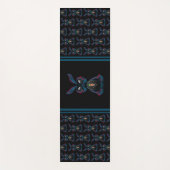 Cute Starlight Eyes Rabbit in Yoga Pose Meditation Yogamat (Voorkant)