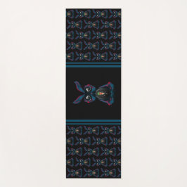 Cute Starlight Eyes Rabbit in Yoga Pose Meditation Yogamat