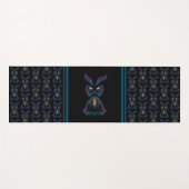 Cute Starlight Eyes Rabbit in Yoga Pose Meditation Yogamat (Voorkant (horizontaal))