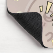 Cute Starry Bunny Pattern Gaming Mousepad Muismat (Hoek)