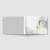 Cute Starry Magical Waterverf Fairy Baby shower Gastenboek (Volledig)