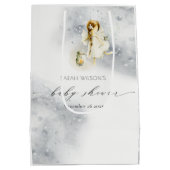 Cute Starry Magical Waterverf Fairy Baby shower Medium Cadeauzakje (Achterkant)