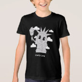 Cute Statue of Liberty Tri-Blend Shirt (Voorkant)