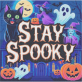Cute stay spooky halloween sticker (Voorkant)