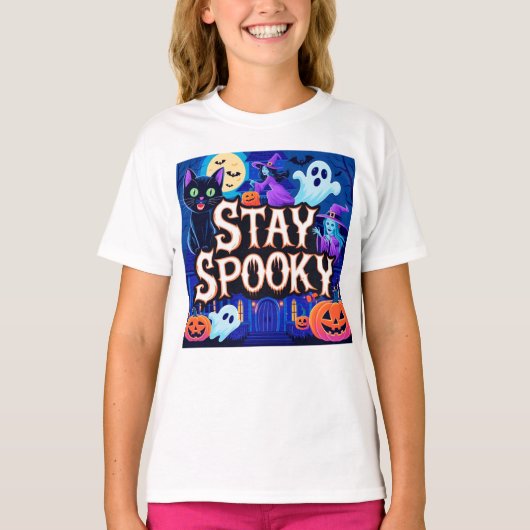 Cute stay spooky halloween t-shirt (Voorkant)