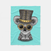 Cute Steampunk Baby Koala Beer Fleece Deken (Voorkant)