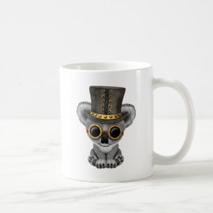 Cute Steampunk Baby Koala Beer Koffiemok