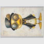 Cute Steampunk Eend In Kleren K8 Decoupage Tissuepapier (Voorkant)