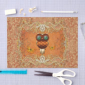 Cute steampunk owl tissuepapier (Craft)