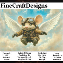 Cute Steampunk Vliegende Muis, Vleugels AW4 Decoup
