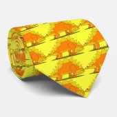 Cute Stegosaurus Dinosaur Stropdas (Opgerold)