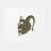 Cute Stegosaurus Fleece Deken (Voorkant (Horizontaal))