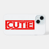 Cute Stempel iPhone 15 Case (Achterkant horizontaal)