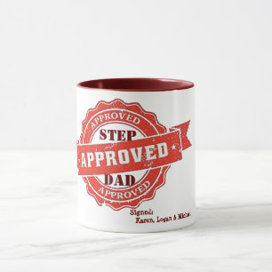 Cute step dad keurt een persoonlijk cadeau voor va mok