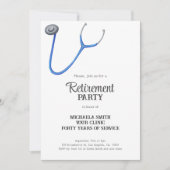 Cute Stethoscope Doctor Nurse Retirement Kaart (Voorkant)