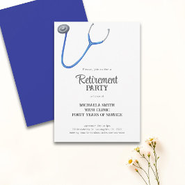 Cute Stethoscope Doctor Nurse Retirement Kaart