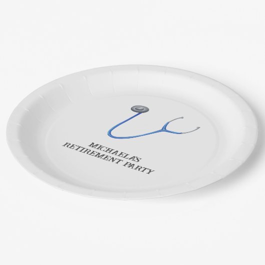 Cute Stethoscope Doctor Nurse Retirement Papieren Bordje (Gekanteld)