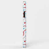 Cute Stethoscope Nurse | Arts EKG Pattern Name Case-Mate iPhone Case (Achterkant/rechts)