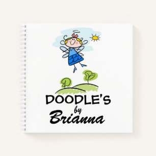 Cute Stick Figuur Gepersonaliseerd Stationair boek