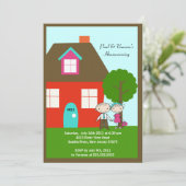 CUTE Stick Figuur paar ~ Housewarming Kaart (Staand voorkant)