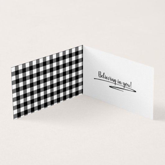 Cute Stick Girl met Hair en Quote Kaart (Binnen)