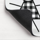 Cute Stick Girl met Hair en Quote Muismat (Hoek)