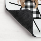 Cute Stick Girl met Hair en Quote Muismat (Hoek)