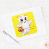 Cute sticker happy Halloween with adjustable text (Envelop)