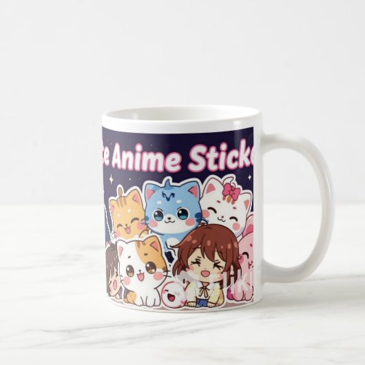Cute sticker koffiemok (Rechts)