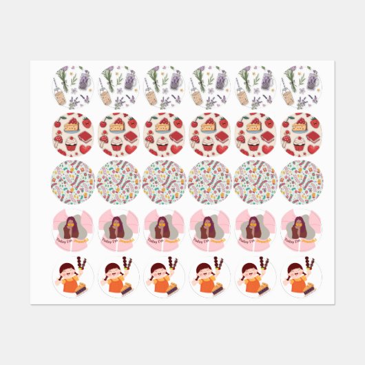 Cute stickers meisjes (Vel)