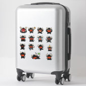 Cute Stier Emoji Sticker Pack Set (Koffer)