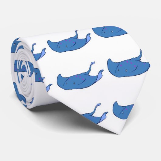 Cute Stingray Design Stropdas (Opgerold)