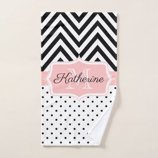 Cute Stippen en Chevron Bad Handdoek (Handdoek)