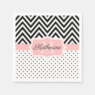 Cute Stippen en Chevron Servet