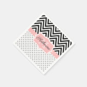 Cute Stippen en Chevron Servet (Hoek)