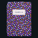 Cute Stippen Spots Bright Blue Paars Personalized iPad Pro Cover<br><div class="desc">Cute Stippen Spots Bright Blue Paars Specialized Tablet Hoesje</div>