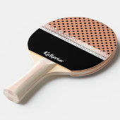 Cute Stippen Tafeltennisbatje (Voorkant Gekanteld)