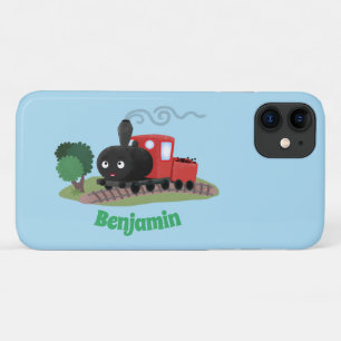 Cute stoomtrein cartoon illustratie Case-Mate iPhone case